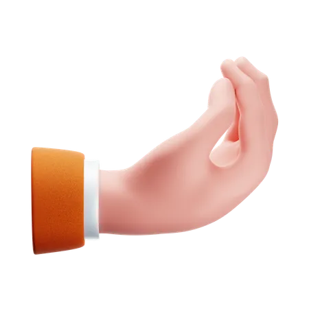 Pinched Hand Gesture  3D Icon