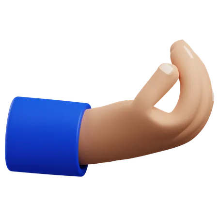 Pinched hand gesture  3D Icon