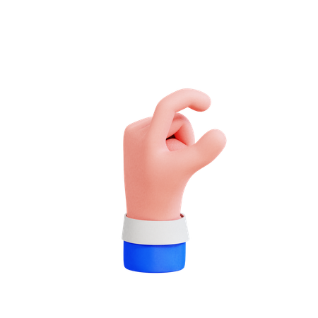 Pinching Hand  3D Icon