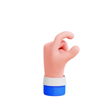 Pinching Hand  3D Icon