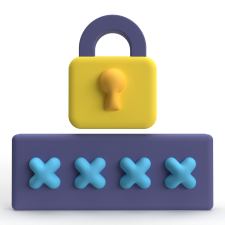 Pincode  3D Icon