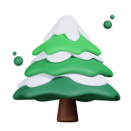 Pine In Snow  3D Icon