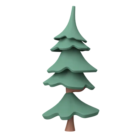 Pine Tree 3D Illustration