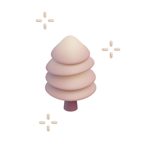 Pine Tree  3D Illustration