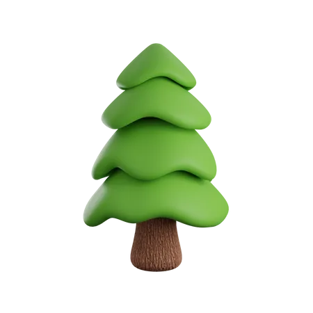 Pine Tree 3D Icon