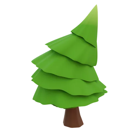 Pine Tree 3D Icon