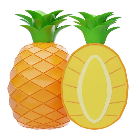 Pineapple 3 D Icon Sweet Fruit 3 D Icon 3D Icon