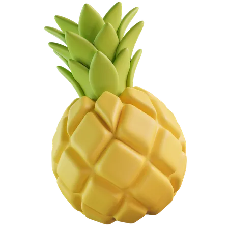 Pineapple 3 D Icon Illustration 3D Icon