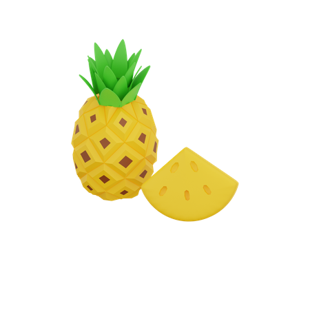 Pineapple  3D Illustration