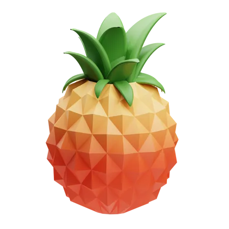 Pineapple 3 D Illustration Assets 3D Illustration