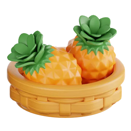 Pineapple Basket  3D Icon