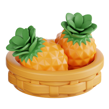 Pineapple Basket  3D Icon