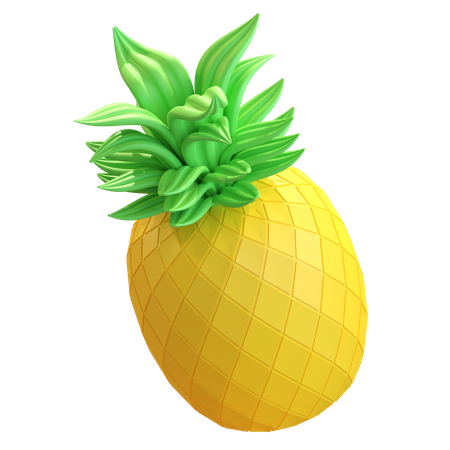 Pineapple Fruit 3D Illustration