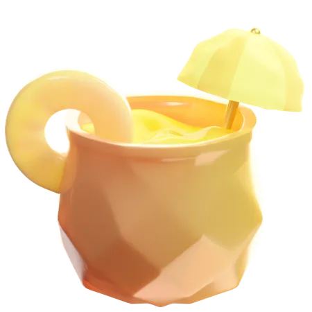 Pineapple Juice  3D Icon