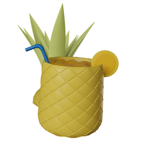 Pineapple Juice  3D Icon