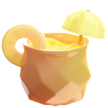 Pineapple Juice  3D Icon