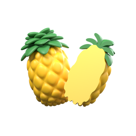 Pineapple Slices  3D Icon