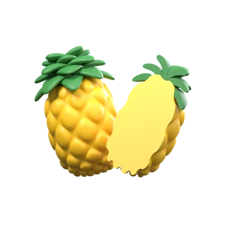 Pineapple Slices  3D Icon