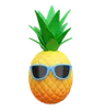 Pineapple With Glasses