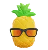 Pineapple With Sunglasses