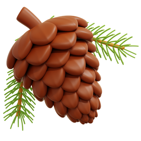 Pinecone  3D Icon