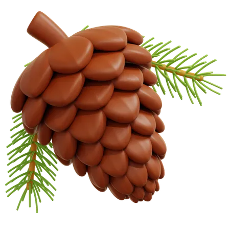 Pinecone  3D Icon