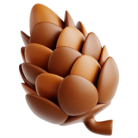 Pinecone  3D Icon