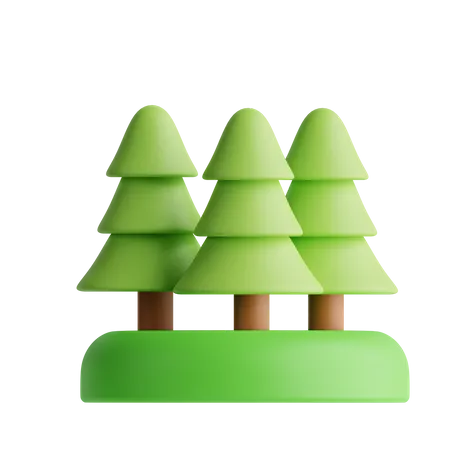 Pines  3D Icon