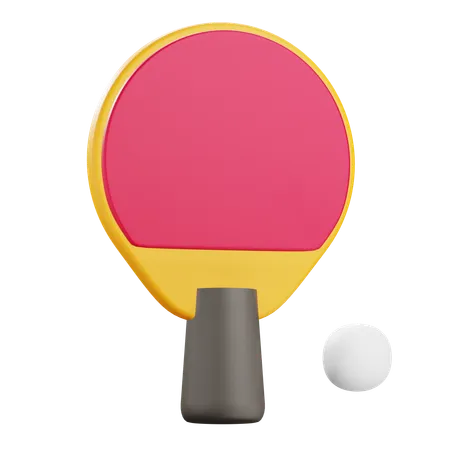 3 D Ping Pong Illustration With Alpha Background 3D Icon