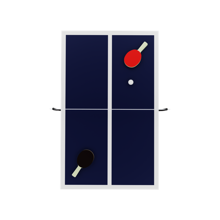 Ping pong 3D Illustration