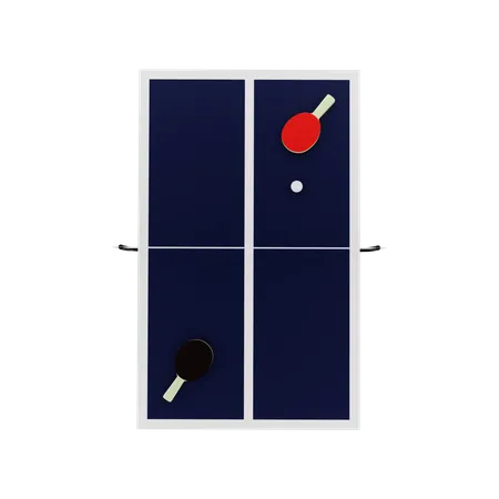 Ping pong  3D Illustration