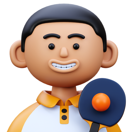 탁구 선수  3D Icon