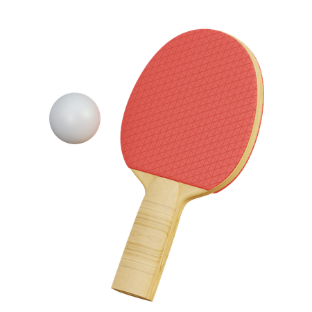 Tischtennisschlägerball  3D Icon