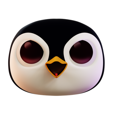 Emoji pingouin en colère  3D Icon