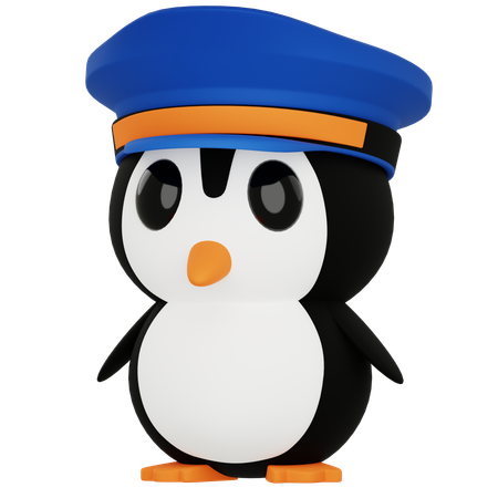 Police des pingouins  3D Icon