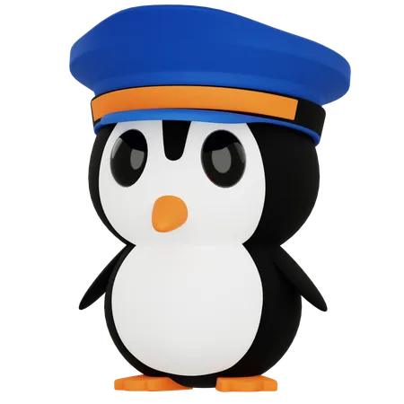 Police des pingouins  3D Icon