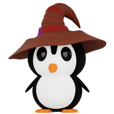 Pingouin sorcière  3D Icon