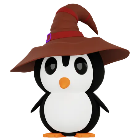 Pingouin sorcière  3D Icon