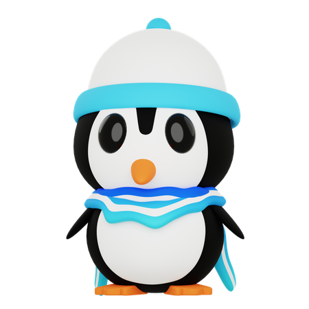 Les pingouins portent des foulards  3D Icon