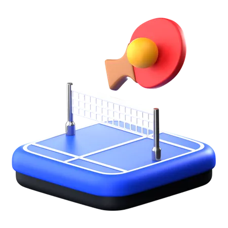 Icone De Esportes 3 D De Pingue Pongue 3D Icon