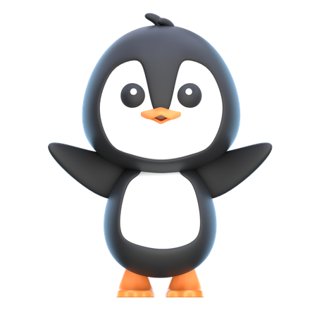 Pinguim  3D Icon