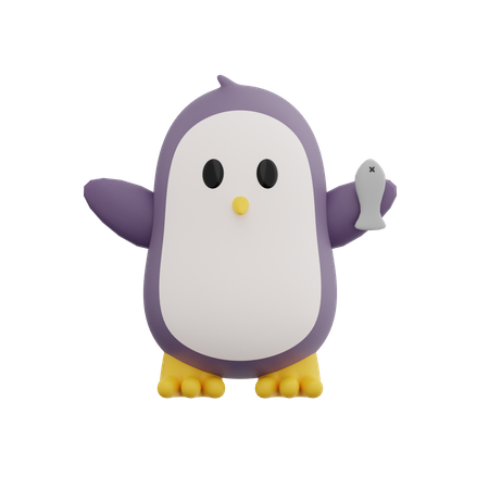Pinguim  3D Illustration