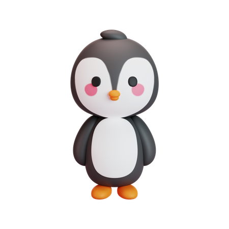 Pinguim  3D Emoji