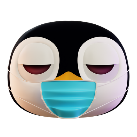 Pinguim está com gripe  3D Icon