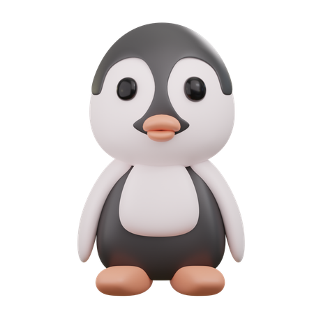Pinguim fofo  3D Icon