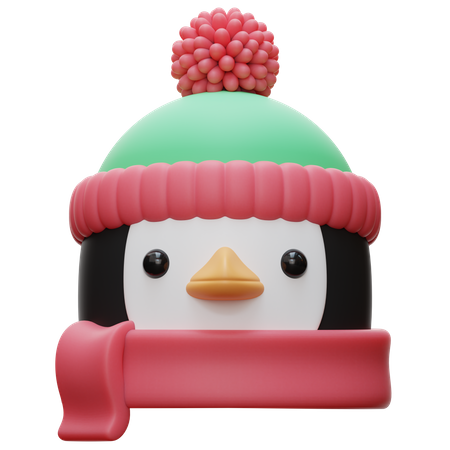 Pinguim fofo  3D Illustration