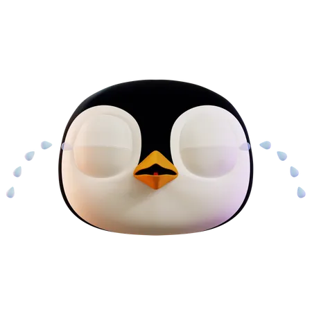 Pinguim fofo chorando  3D Icon