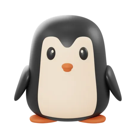 Pinguin  3D Illustration