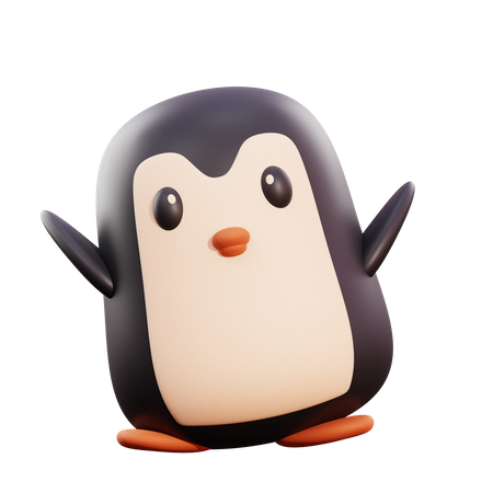 Pinguin  3D Illustration