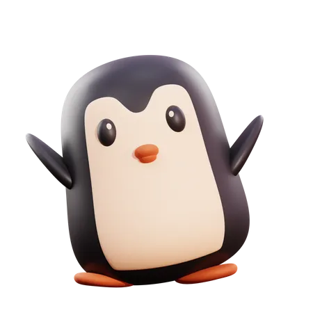 Pinguin  3D Illustration